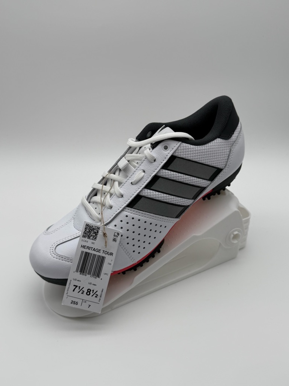 adidas Heritage Tour Cycling Shoes IE 1400 White Black M 7.5/W 8.5 - Picture 5 of 11